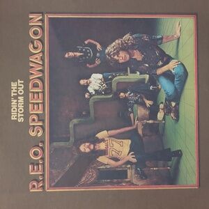 Vintage R.E.O. Speedwagon Ridin' The Storm Out Vinyl LP Record Album